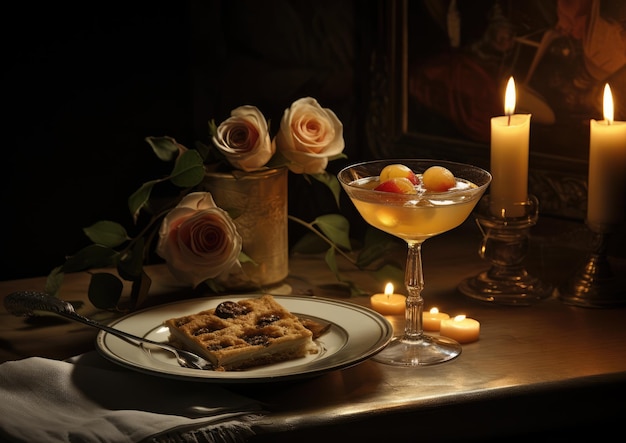 Kolacja przy świecach